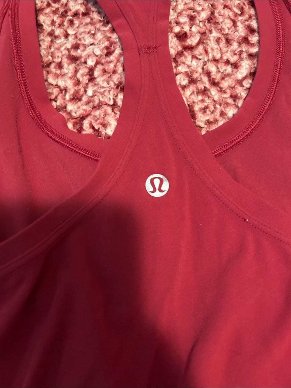 Lulu Racerback Tank Top - Red - Picture 3 of 3